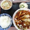 南砺市 円城のラーメン定食！もつ煮柔らかくて食べやすい！